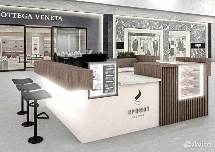 Дизайн торгового острова,фуд-корта,магазина