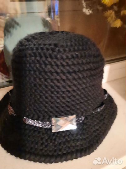 Шляпа женская вязаная