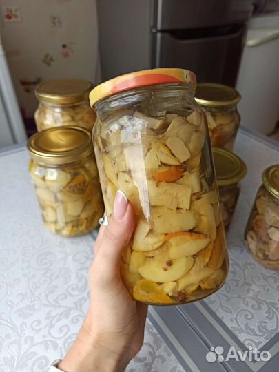 Грибы белые хрустящие маринованные боровики