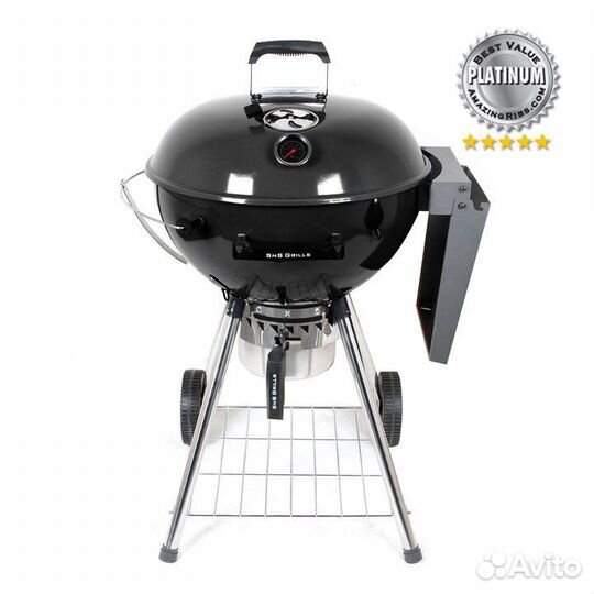 Гриль угольный SnS Kettle, 57 см, черный