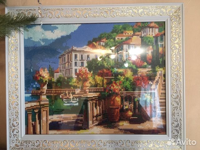 Картина из алмазной мозаики натуральная смола в ст