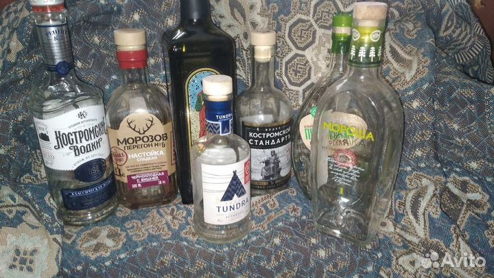 Бутылки из под спиртного для хобби