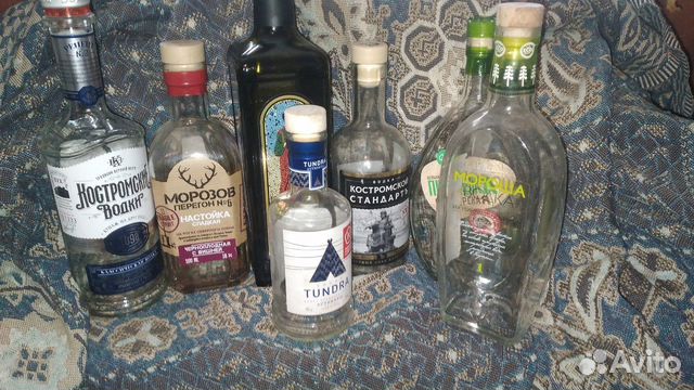 Бутылки из под спиртного для хобби