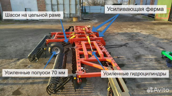 Борона АгроГрад БД-Агро 6х2, 2024