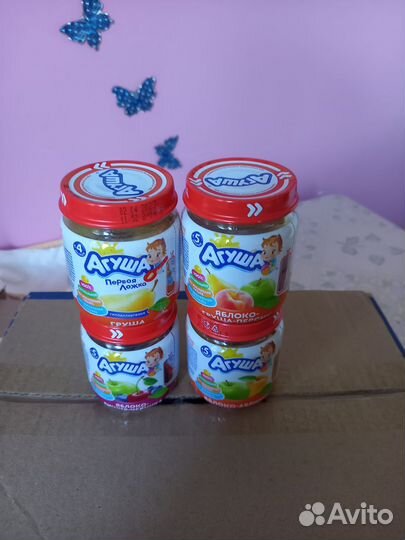 Фруктовое пюре агуша