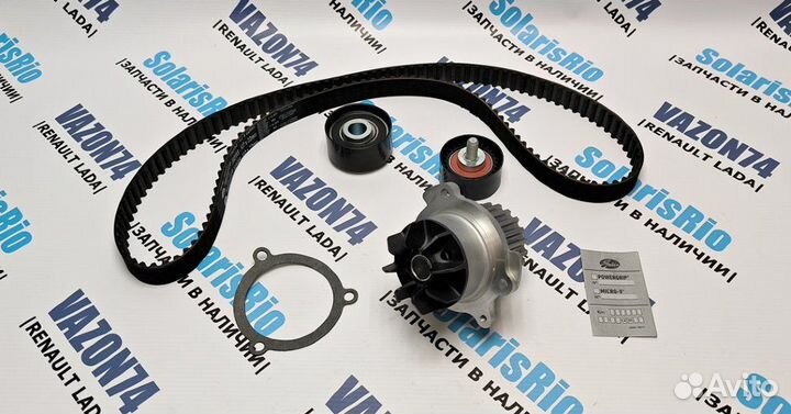 Комплект грм усиленный с помпой 16кл Калина, Приор