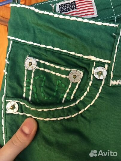 Брюки Джинсы True Religion Оригинал Зеленые
