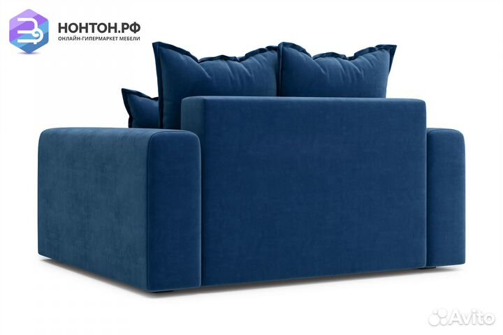 Кресло тик-так Омега темно-синее