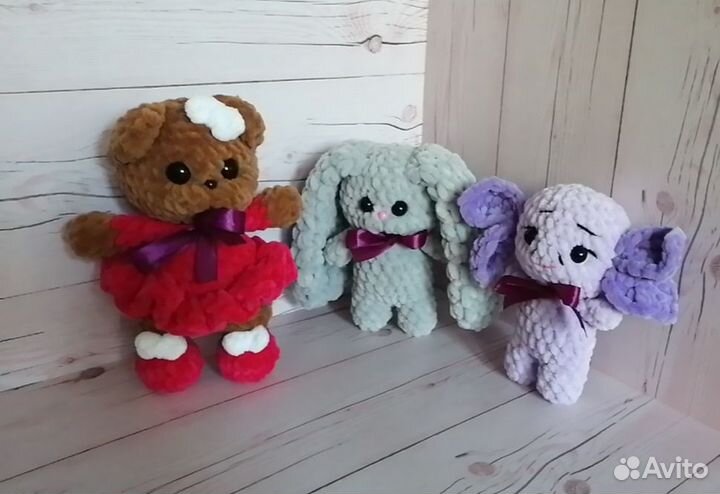 Вязаные игрушки ручной работы