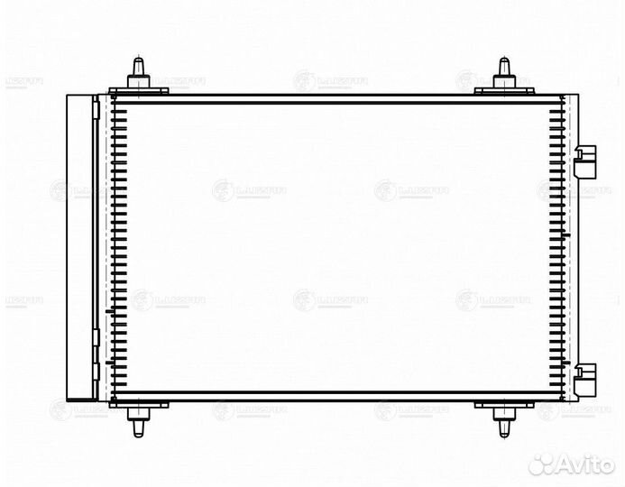 Радиатор кондиционера citroen 307 (00) /C4 (04)