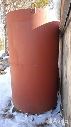 Бочка металлическая новая (объём 3,4 куба)