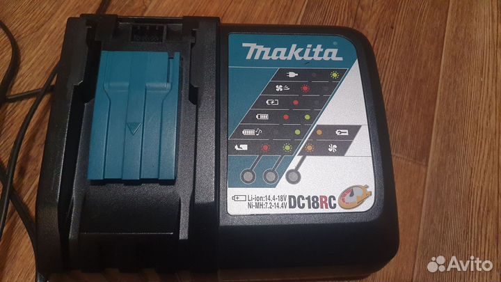 Зарядное устройство makita dc18rc с аккумулятором
