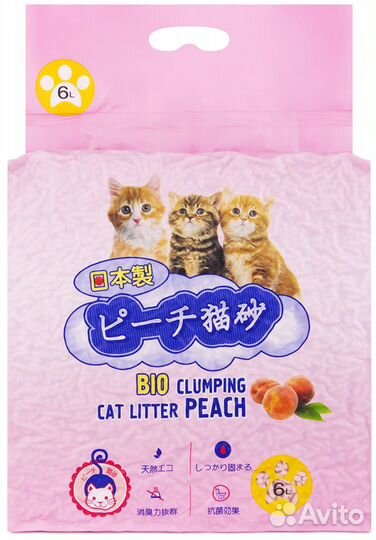 Наполнитель Hakase Arekkusu тофу с персиком