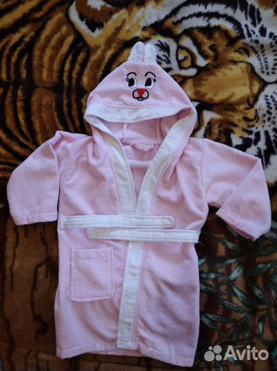 Халат махровый для девочки