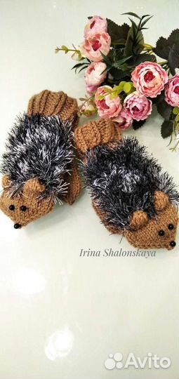 Варежки-ëжики