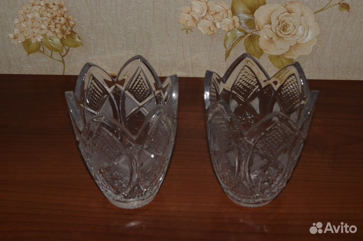 Хрустальные вазы времен СССР