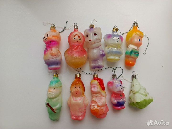Елочные игрушки СССР Герои мультфильмов