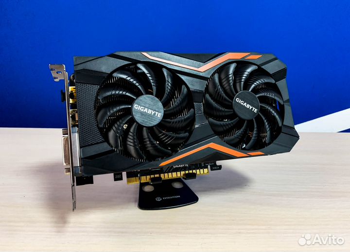 Видеокарта Gigabyte GeForce GTX 1050 Ti 4Gb 128Bit