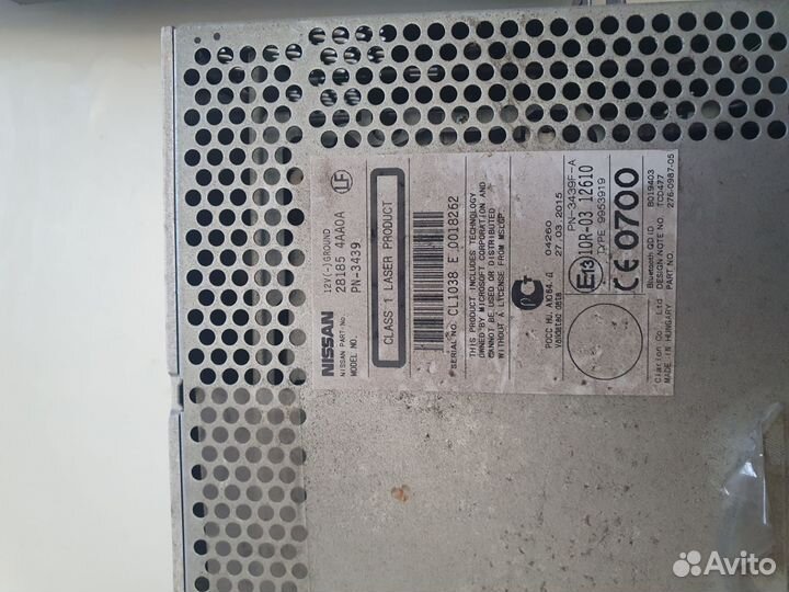 Штатная магнитола нисан альмера g15