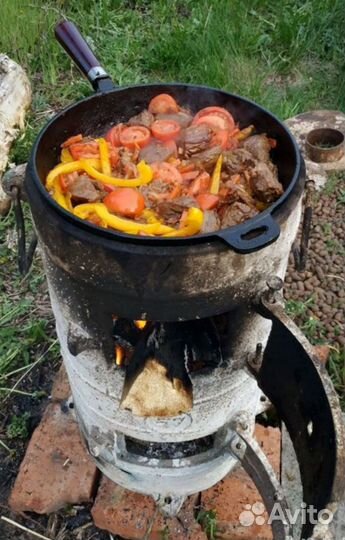 Печь буржуйка чугунная разборная СССР