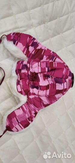 Зимняя шапка для девочки 56