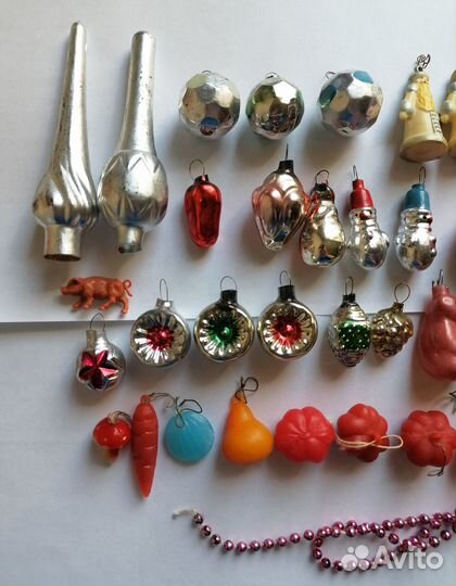 Ёлочные игрушки украшения Малютка 54 шт