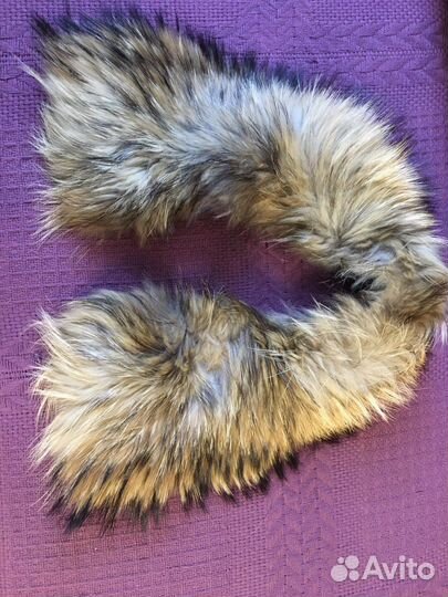 Мех для рукоделия. Воротник енот