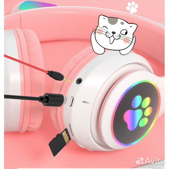 Беспроводные наушники CAT ear STN-28, розовый