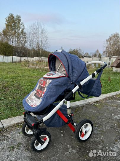 Коляска adamax 3 в 1 barletta