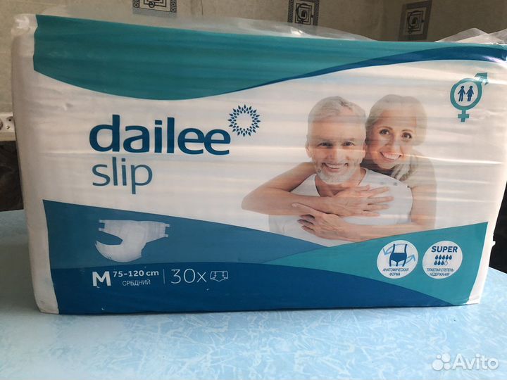 Подгузники для взрослых dailee slip M
