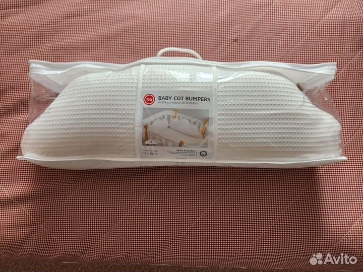 Набор бортиков на кроватку Happy baby, 3 штуки