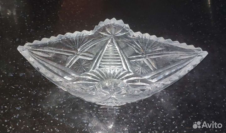Конфетница хрустальная.СССР