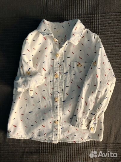 Рубашка zara детская на мальчика 98