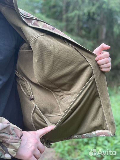 Куртка тактическая Взвод мультикам softshell