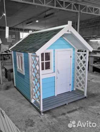 Детский игровой домик из дерева