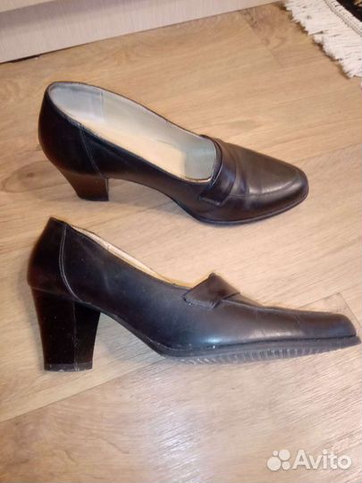 Туфли женские б/у размер 37 натурал кожа