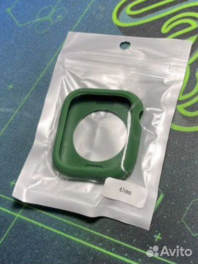 Чехол для Apple Watch 7 (45 mm) новый зеленый цвет