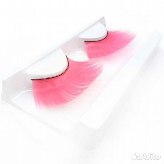 Ресницы накладные розовые