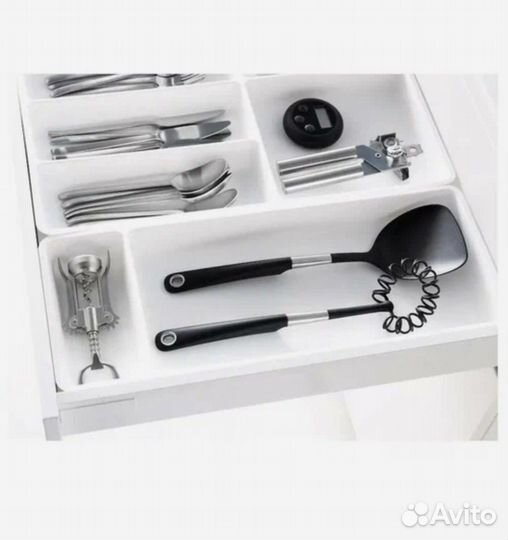 Лоток для столовых приборов икеа стодья, 20х50 см