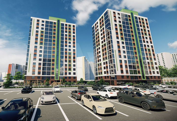 2-к. квартира, 60,8 м², 16/16 эт.