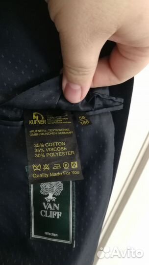 Мужской вельветовый пиджак Van Cliff