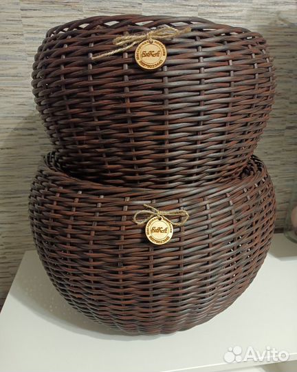 Кашпо из ротанга