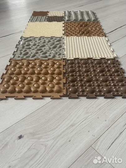 Коврик-пазл ортопедический игровой развивающий