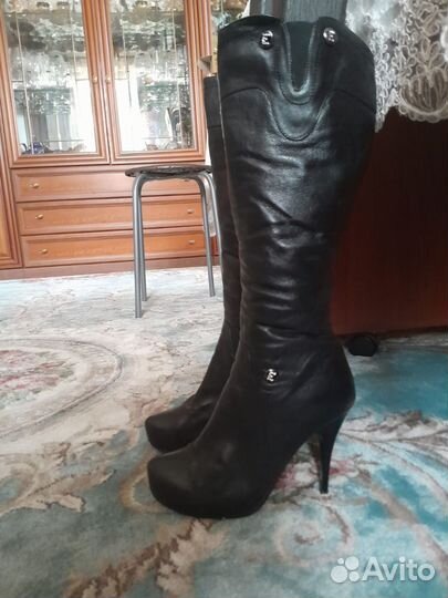 Сапоги женские натуральная кожа зима