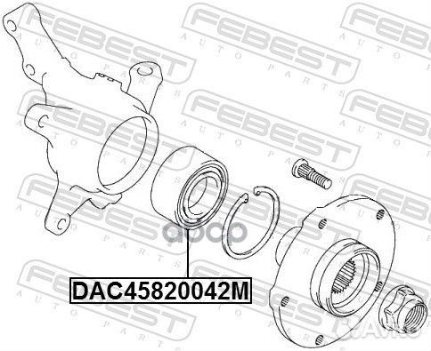 Подшипник ступ.ford focus III/C-MAX/kuga I-II 1