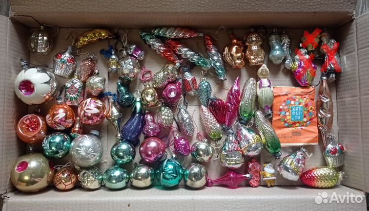 Елочные игрушки СССР советские
