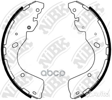 Колодки торм.бараб. nissan Navara 2.5L 05-09