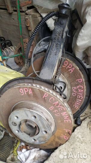 Продам ступицы и тормозные диски cayenne 9PA