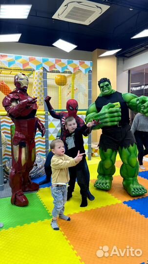 Аниматор Халк, железный человек, человек паук