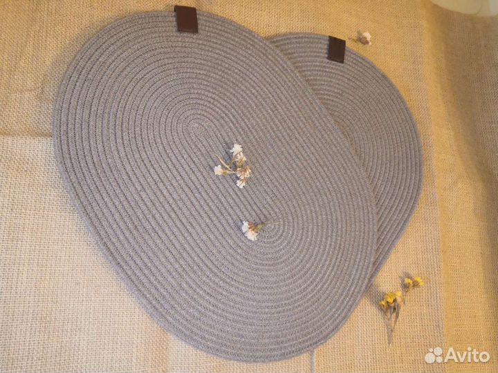 Сервировочные овальные салфетки, подтарельники